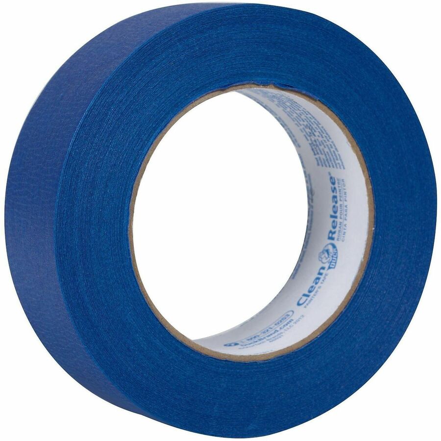 Duck Clean Release Blue Painter's Tape - 60 yd Length x 1.41" Width x 5.6 mil Thickness - 3" Core - Matte - Blue - Crepe Paper Backing - Synthetic Rubber Adhesive - UV Resistant - For Paint, Glass, Wood, Metal, Indoor, Outdoor - 16 / Pack