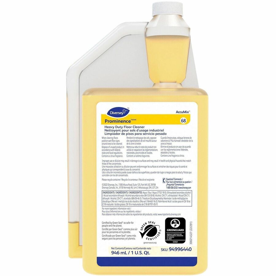 Diversey Prominence Heavy Duty Floor Cleaner - Front
