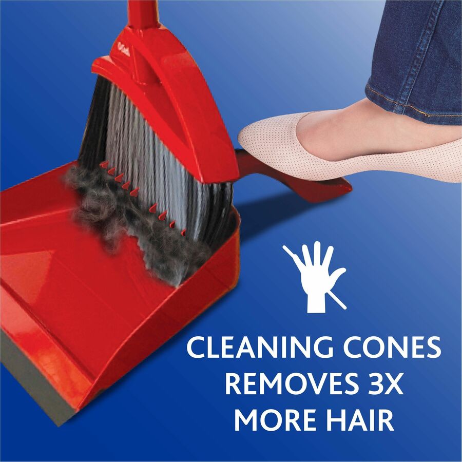 O-Cedar PowerCorner Pet Pro Broom - Red, Black, Gray - 1 Each