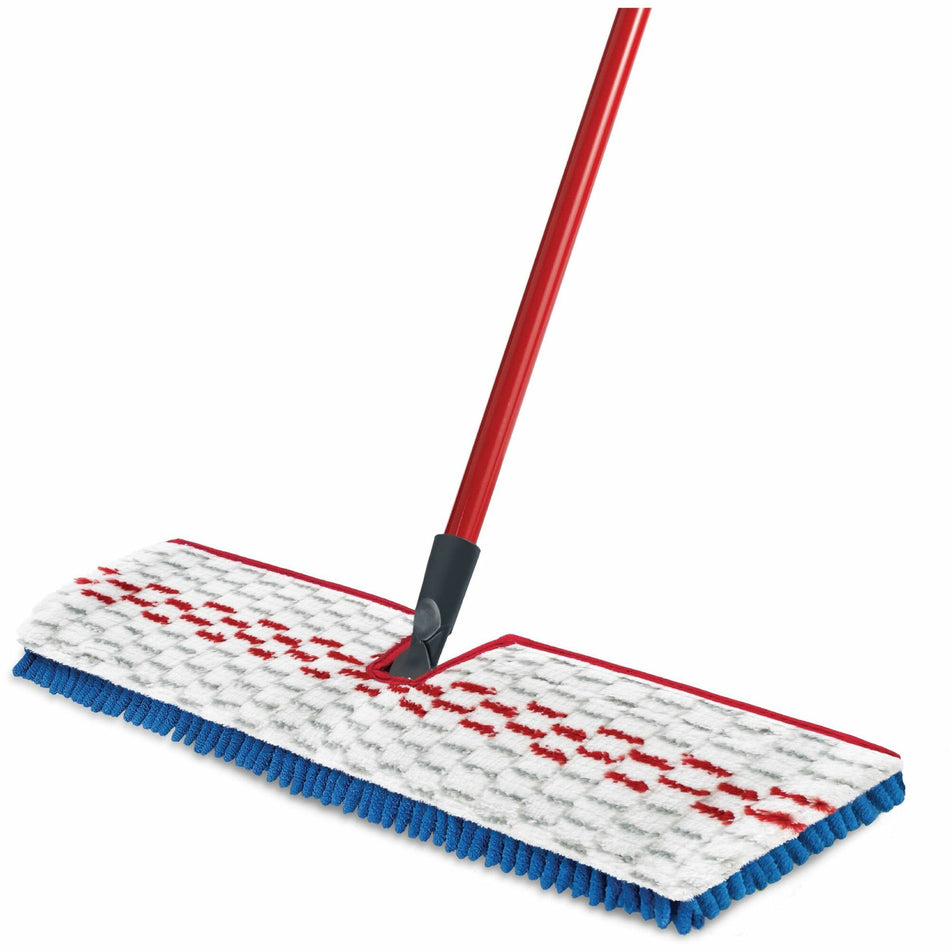O-Cedar Hardwood Floor 'N More 3-Action Mop - MicroFiber Head - Double-sided, Flexible, Reusable, Washable, Swivel Head, Absorbent, Machine Washable - Multi - 1 Each