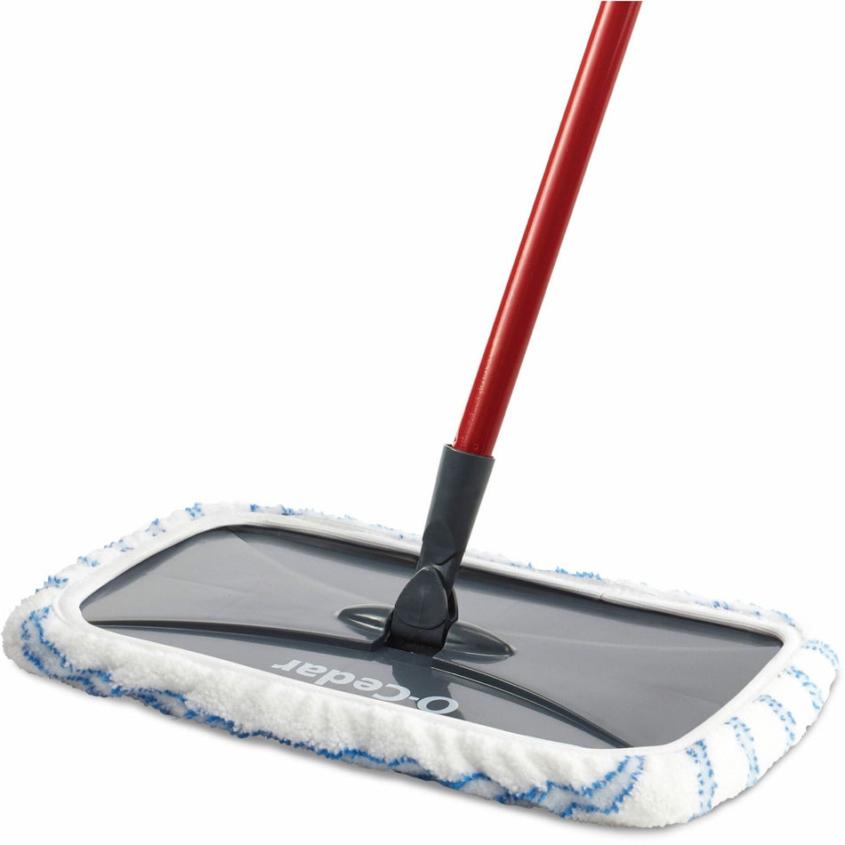 O-Cedar Hardwood Floor 'N More Microfiber Mop - MicroFiber Head - Reusable, Scrubber Strip, Machine Washable - Multi - 1 Each