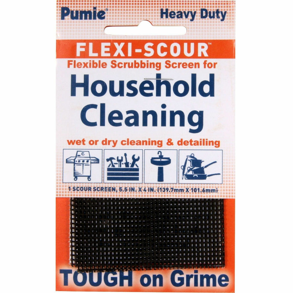 U.S. Pumice Flexi-Scour Scouring Screen - Ready-To-Use - Easy to Use, Chemical-free, Flexible - Gray - 1 / Pack
