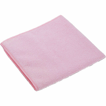 Vileda Professional MicroTuff Microfiber Cloths - 14" Length x 14" Width - Absorbent, Durable, Hygienic - Red - 5 / Pack