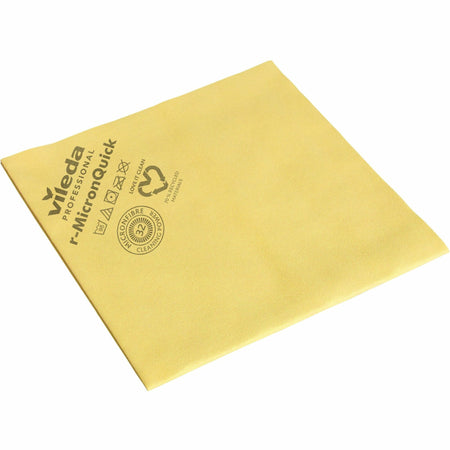 Vileda Professional MicronQuick Microfiber Cloths - For Multi Surface, Multipurpose - Cloth - 15.75" Length x 14.96" Width - Streak-free, Hygienic, Durable, Washable, Lint-free, Absorbent, PVC Free, Solvent-free - Yellow - 5 / Pack