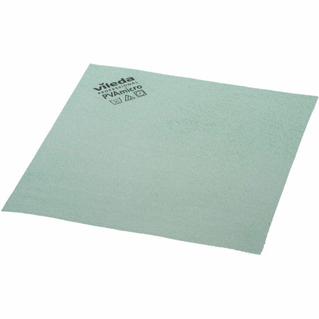 Vileda Professional PVAmicro Cleaning Cloths - Concentrate - 15" Length x 14" Width - Streak-free, Absorbent, Flexible, Soft - Green - 5 / Pack
