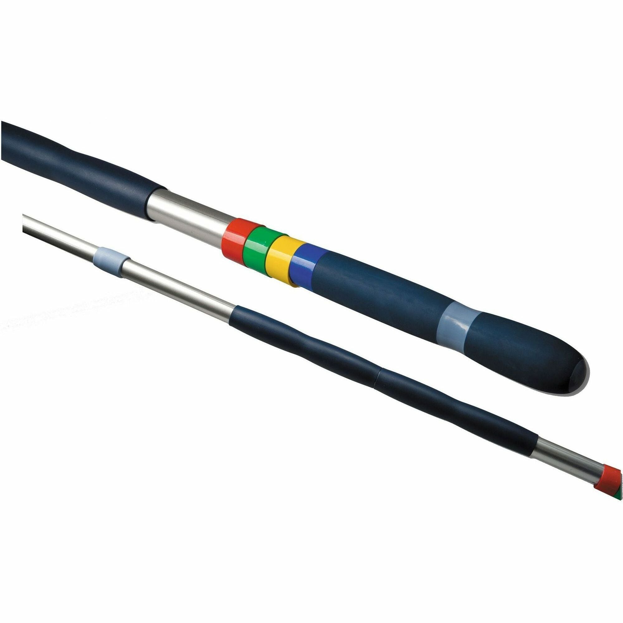 Vileda Professional Telescopic Ergonomic Handle - Telescopic Handle, Durable, Split Resistant, Ergonomic, Lightweight - Multi - Aluminum - 1 Each