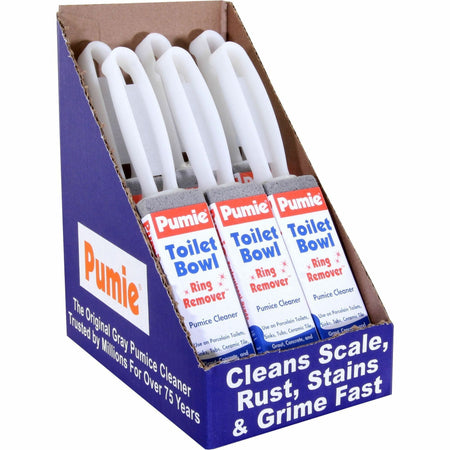 U.S. Pumice Toilet Bowl Ring Remover - Reusable - Gray - 6 / Carton