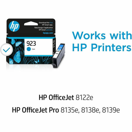 HP 923 Original Inkjet Ink Cartridge - Cyan - 1 Each - Alternate-Image6