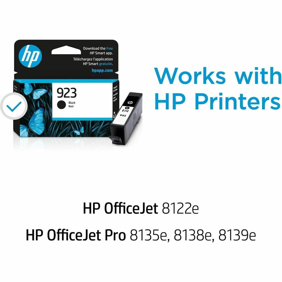 HP 923 Original Inkjet Ink Cartridge - Black - 1 Each - Alternate-Image7