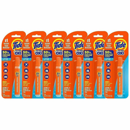 Tide To Go Stain Remover Pen: Phosphate-free Bleach-free - 6 Pens - Laundry Cleaning & Supplies