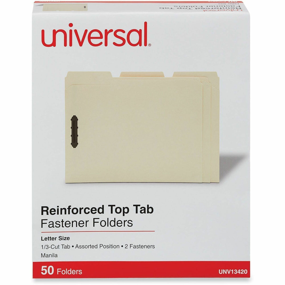 Universal 1/3 Tab Cut Letter Recycled Classification Folder - 2000