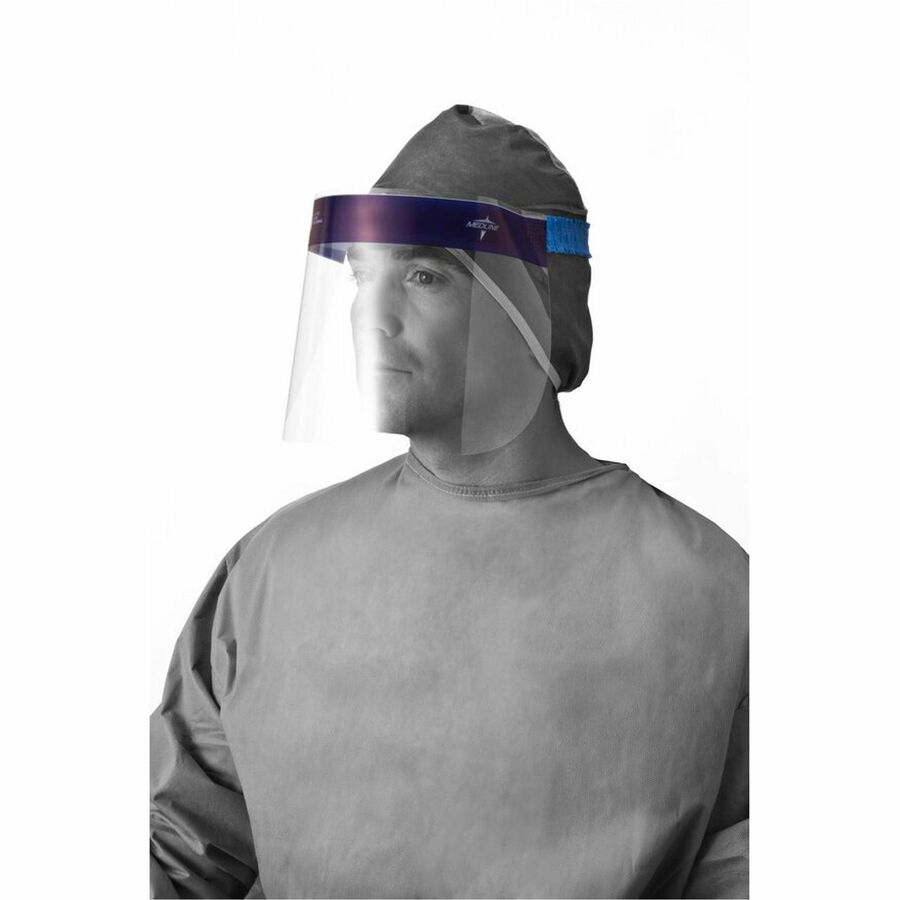 Medline Disposable Full-Length Face Shields - Alternate-Image1