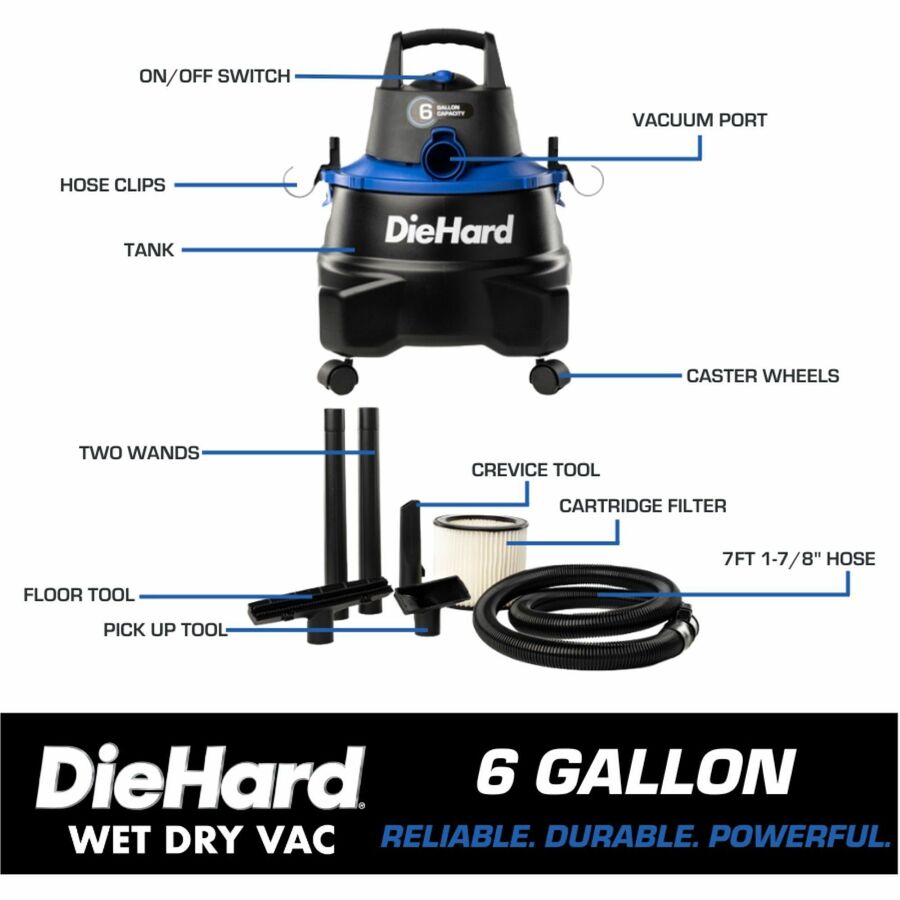 DieHard 6-Gallon 4.5 HP Wet/Dry Vacuum - Alternate-Image3