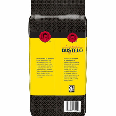Supreme by Bustelo Whole Bean Espresso WB Coffee - Rear