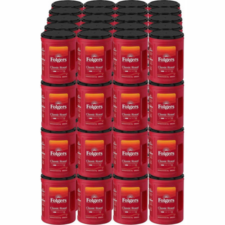 Folgers® Ground Classic Roast Coffee - Medium - 40.3 oz Per Canister - Ground - Mountain Grown, Classic Roast - Kosher/ - 210 / Pallet