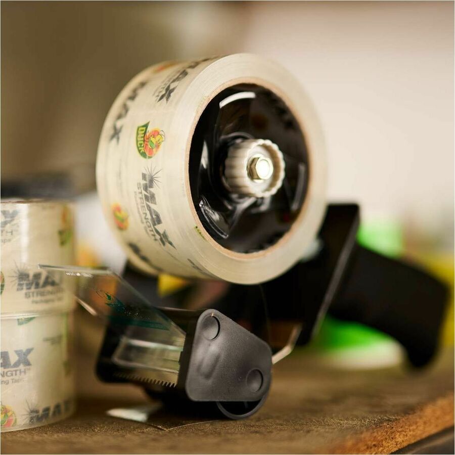 Duck Max Strength Packaging Tape - 54.60 yd Length x 1.88" Width - Clear - Damage Resistant - For Packaging, Shipping, Moving, Storage, Box, Home, Office, Project, Sealing - 12 / Pack