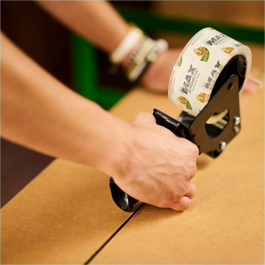Duck Max Strength Packaging Tape - 54.60 yd Length x 1.88" Width - Clear - Damage Resistant - For Packaging, Shipping, Moving, Storage, Box, Home, Office, Project, Sealing - 24 / Pack