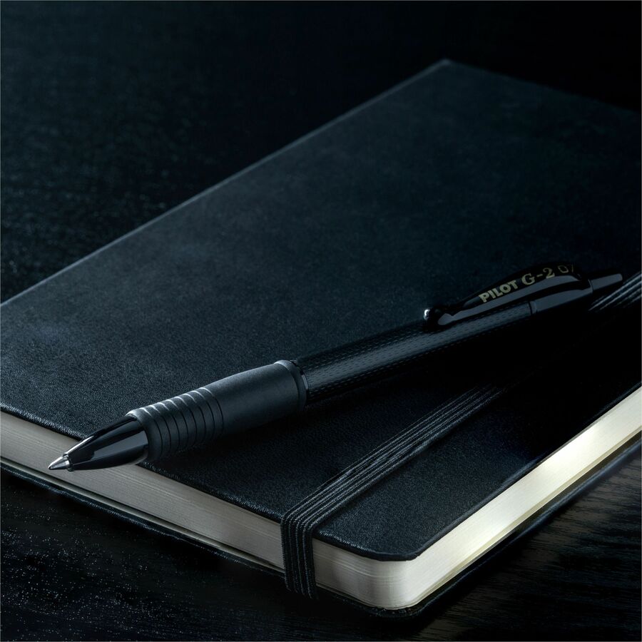 G2 Edge Gel Pen - 0.7 mm Fine Pen Point - Refillable - Black Ink - Gel-based - Tungsten Carbide Tip - 36 / Pack