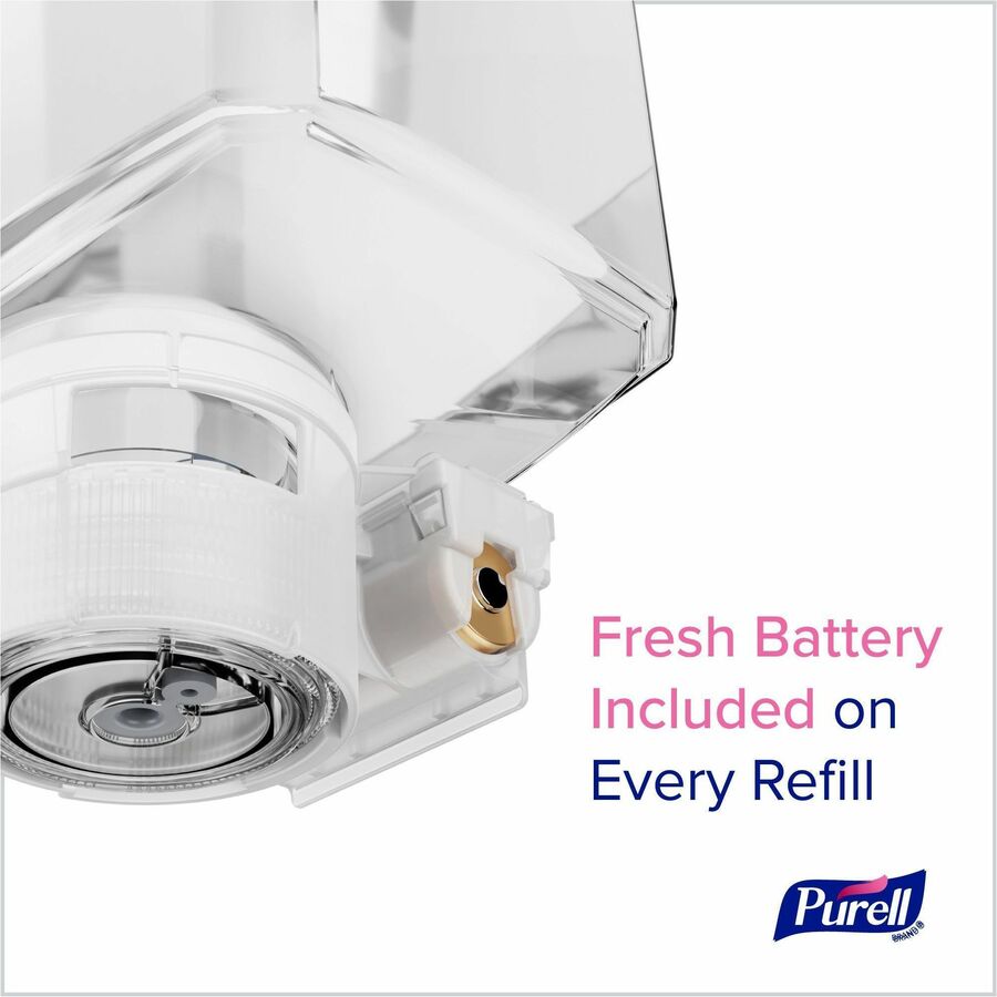 PURELL® ES10 Floor Stand with Automatic Dispenser - Floor, Freestanding - Graphite - For High Traffic Area, Sanitizing Dispenser, Waiting Room, Hallway - Low-profile Base, Lightweight, Sturdy