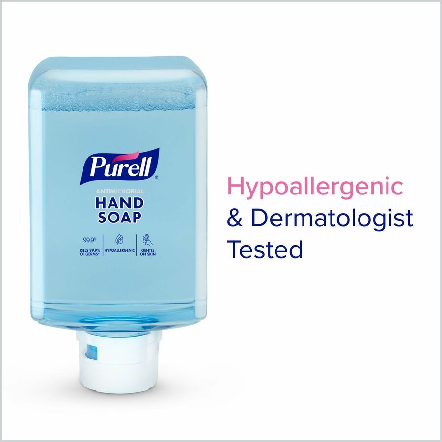 PURELL® ES10 Antimicrobial Foaming Hand Soap - 1.27 quart - Touchless Dispenser - Kill Germs, Dirt Remover, Soil Remover - Hand - Moisturizing - Clear - Dye-free, Phthalate-free, Paraben-free, Triclosan-free, Bio-based, Scented - 2 / Carton