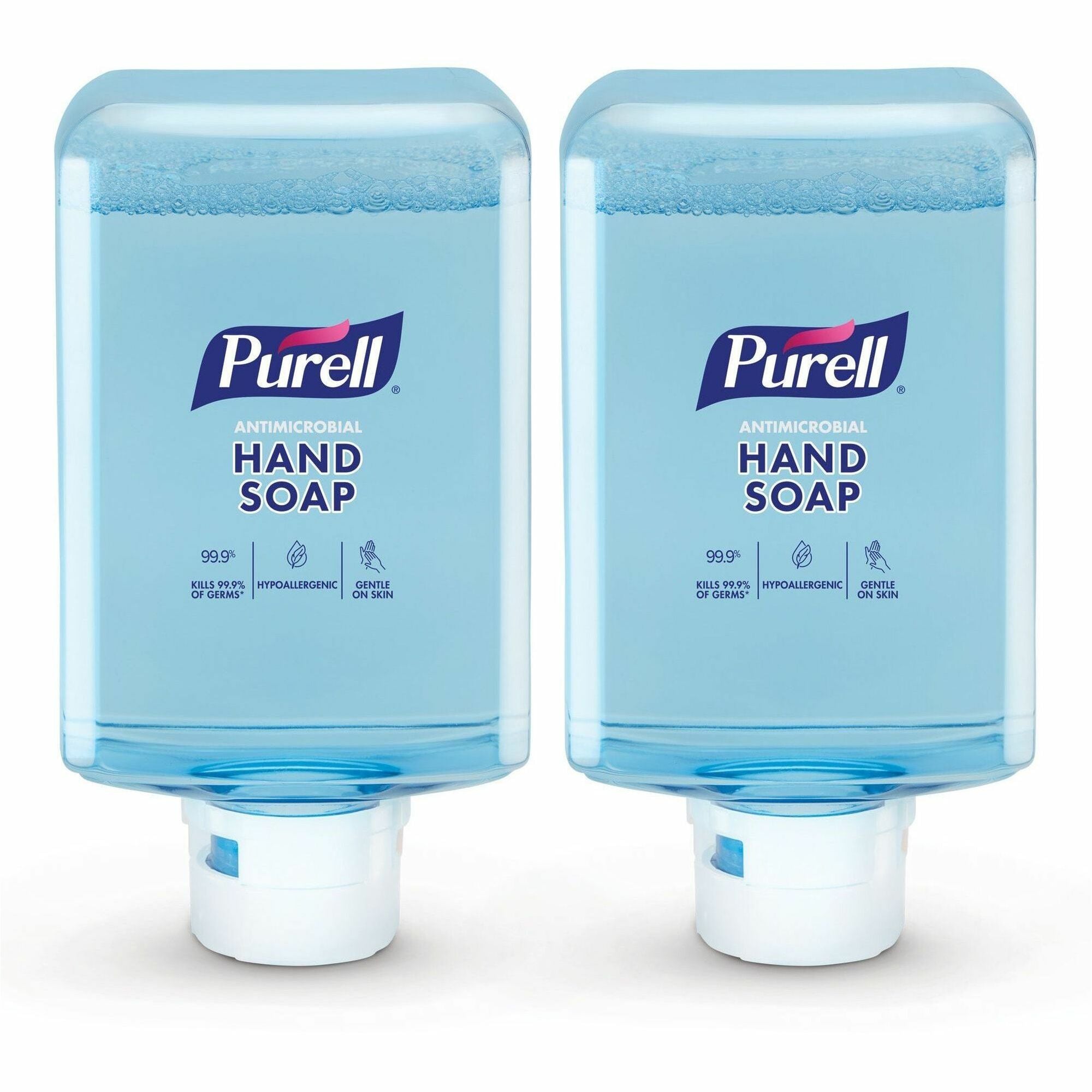 PURELL® ES10 Antimicrobial Foaming Hand Soap - 1.27 quart - Touchless Dispenser - Kill Germs, Dirt Remover, Soil Remover - Hand - Moisturizing - Clear - Dye-free, Phthalate-free, Paraben-free, Triclosan-free, Bio-based, Scented - 2 / Carton