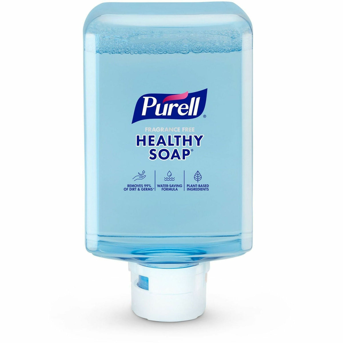 PURELL® ES10 Healthy Soap Clean Release Foam - 1.27 quart - Touchless Dispenser - Kill Germs, Dirt Remover - Hand - Clear - Refillable, Fragrance-free, Non-irritating, Preservative-free - 2 / Carton