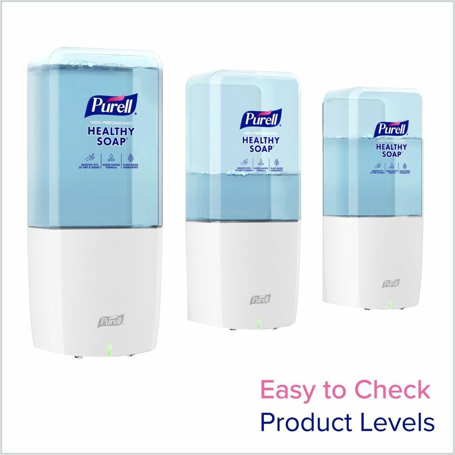 PURELL® ES10 Automatic Hand Soap Dispenser - Automatic - 1.27 quart Capacity - Support AA Battery - Refillable, Touch-free, Wall Mountable - White - 1 Each