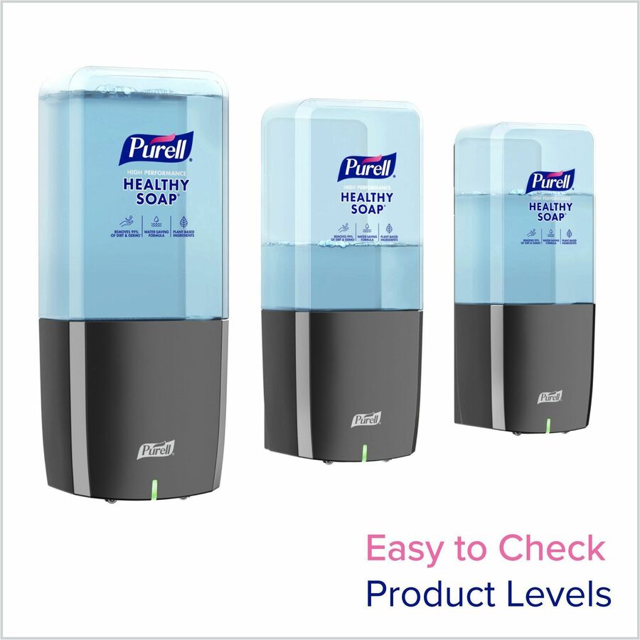 PURELL® ES10 Automatic Hand Soap Dispenser - Automatic - 1.27 quart Capacity - Support AA Battery - Refillable, Touch-free, Wall Mountable - Graphite - 1 Each