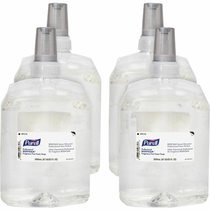 PURELL® CXR Refill REDIFOAM FF Foam Soap - 2.11 quart - Hand - Antibacterial - Clear - Non-clog, Quick Rinse, Refillable, Preservative-free, Paraben-free, Phthalate-free, Fragrance-free, Dye-free, Bio-based - 4 / Carton
