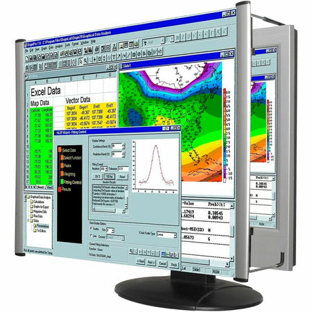 Kantek MAXVIEW LCD Monitor Magnifier - Overall Size 13.8" Height x 24.1" Width - Acrylic Lens