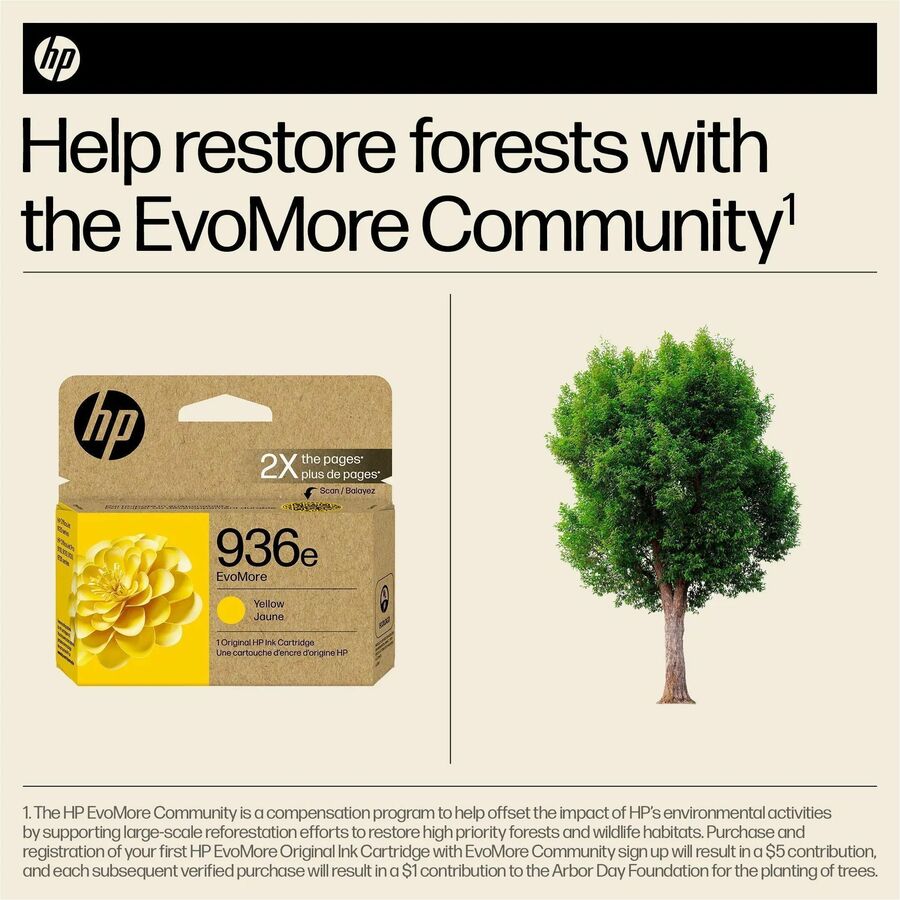 HP EvoMore 936e Original High Yield Inkjet Ink Cartridge - Yellow - 1 Each - Alternate-Image4