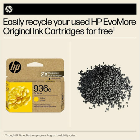 HP EvoMore 936e Original High Yield Inkjet Ink Cartridge - Yellow - 1 Each - Alternate-Image3