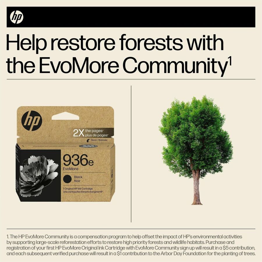 HP EvoMore 936e Original High Yield Inkjet Ink Cartridge - Black - 1 Each - Alternate-Image5