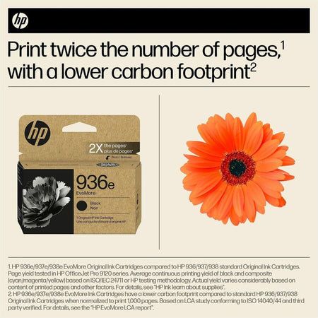 HP EvoMore 936e Original High Yield Inkjet Ink Cartridge - Black - 1 Each - Alternate-Image2