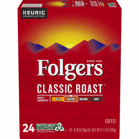 Folger K-Cup Classic Roast Coffee - Front