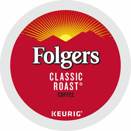 Folger K-Cup Classic Roast Coffee - Compatible with Keurig K-Cup Brewer - American - Medium - 24 K-Cup - K-Cup - Classic Roast - Kosher - 24 / Box