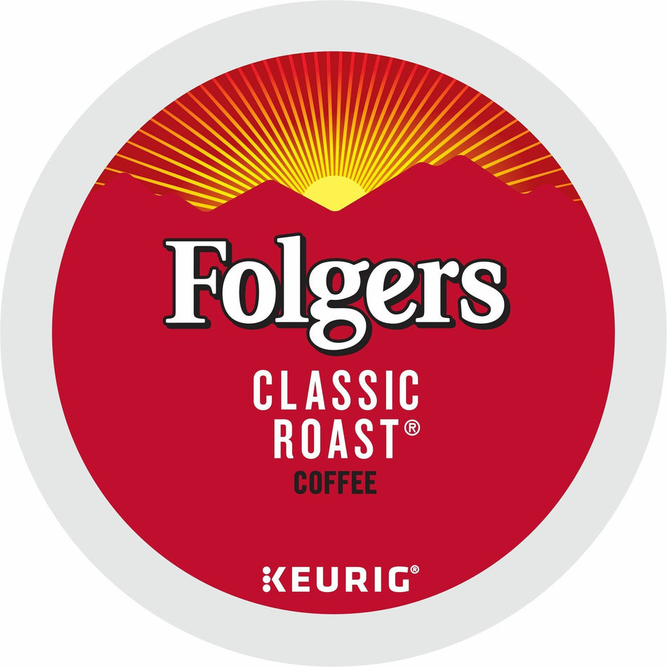 Folger K-Cup Classic Roast Coffee - Compatible with Keurig K-Cup Brewer - American - Medium - 24 K-Cup - K-Cup - Classic Roast - Kosher - 24 / Box