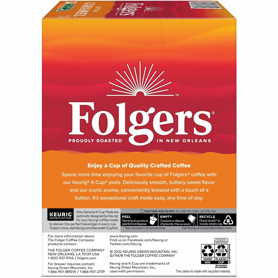 Folgers® K-Cup Buttery Caramel Coffee - Compatible with Keurig Brewer - Medium - 24