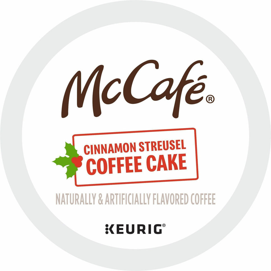 McCaf&eacute;® K-Cup Cinnamon Streusel Cake Coffee - Compatible with Keurig K-Cup Brewer - Light - 24 K-Cup - K-Cup - Cinnamon Streusel Coffee Cake - Kosher - 24 / Box