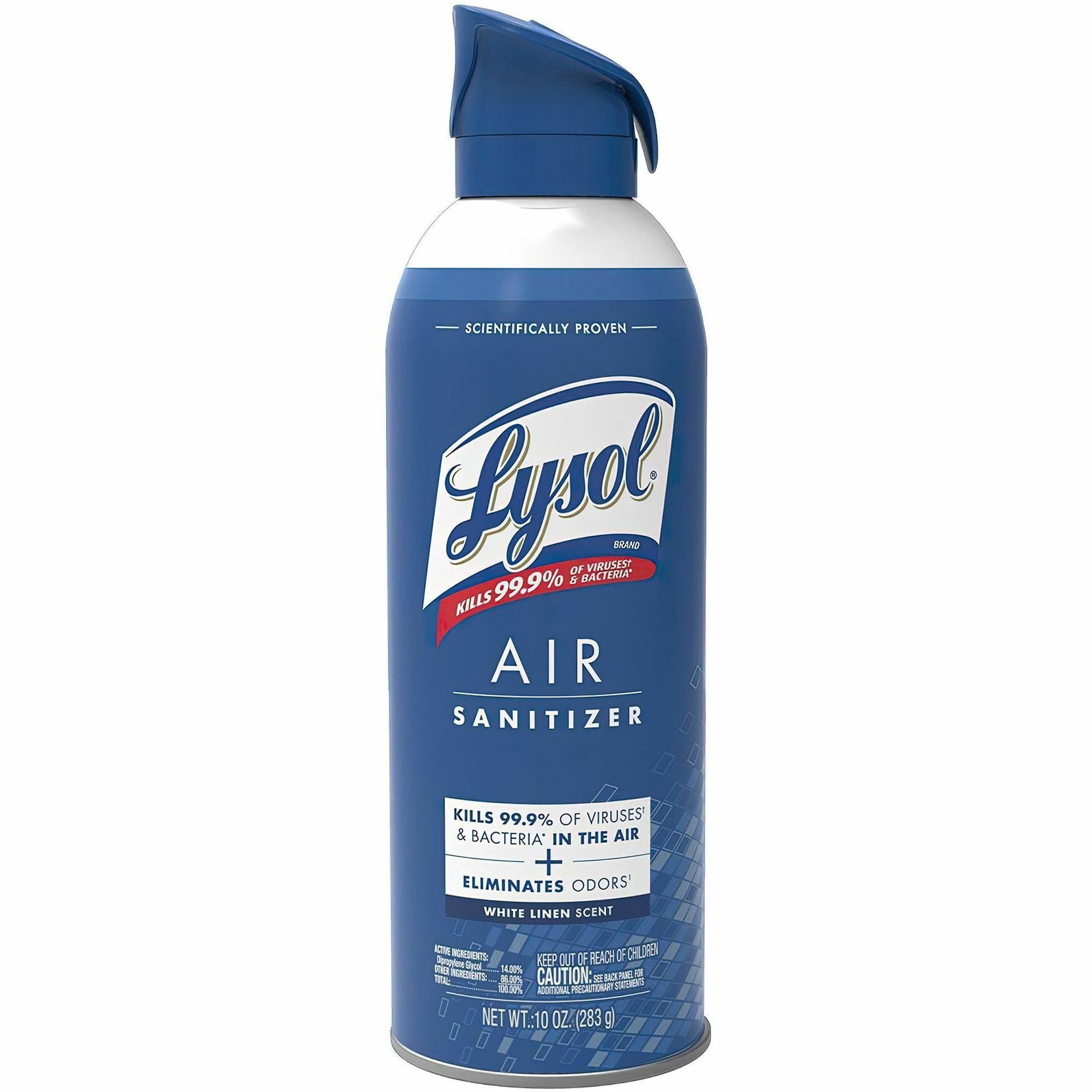 Lysol Linen Scent Air Sanitizer - Spray - 10 fl oz (0.3 quart) - White Linen - Antimicrobial, Odor Neutralizer - 1 Each
