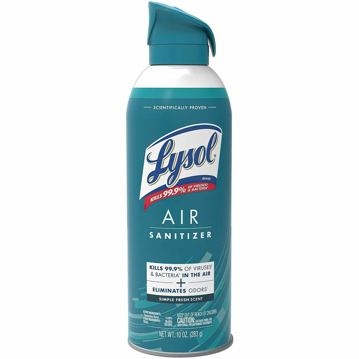 Lysol Air Sanitizer Simple Fresh - Spray - 10 fl oz (0.3 quart) - Simple Fresh - Antimicrobial, Odor Neutralizer - 1 Each