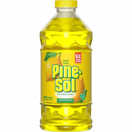 Pine-Sol Multi-Surface Cleaner - For Multi Surface - Concentrate - Liquid - 40 fl oz (1.3 quart) - Lemon Fresh Scent - Deodorize, Disinfectant, Dilutable - Yellow - 1 Each