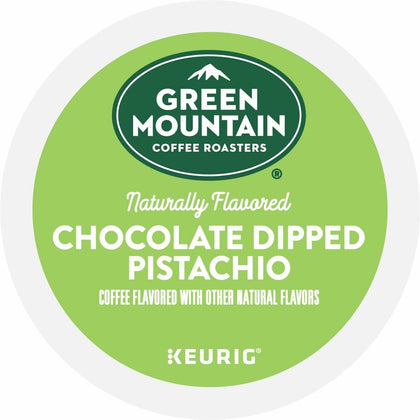 Green Mountain Coffee Roasters® Chocolate Dipped Pistachio K-Cup Pods - Smooth & Kosher