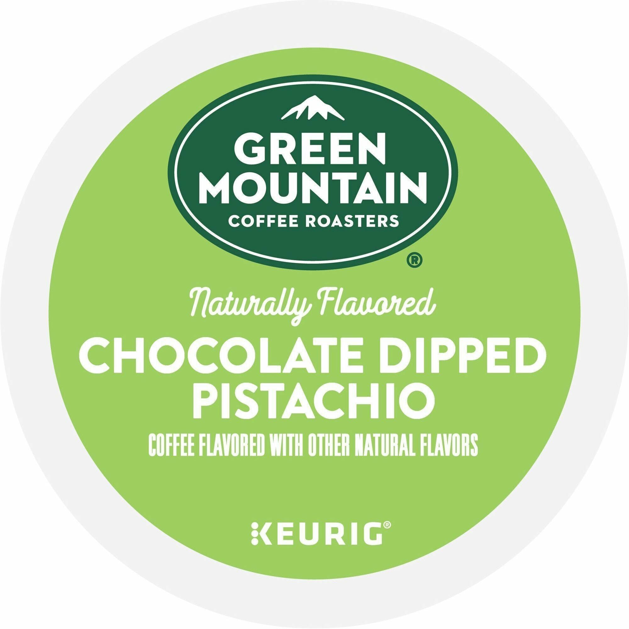 Green Mountain Coffee Roasters® Chocolate Dipped Pistachio K-Cup Pods - Smooth & Kosher