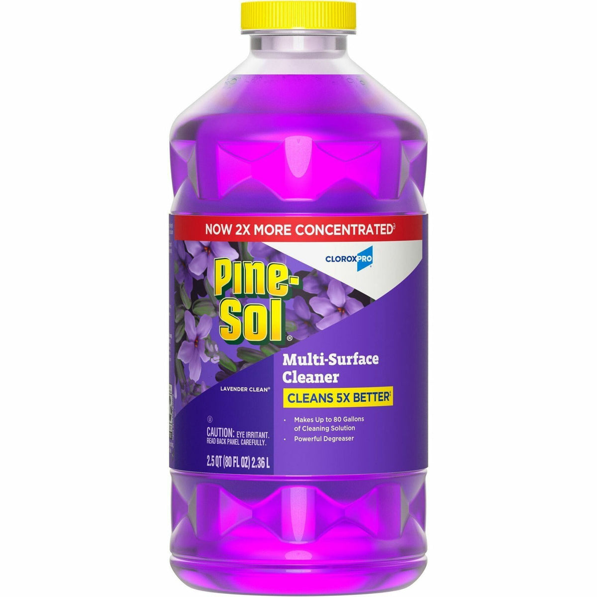 Pine-Sol Multi-Surface Cleaner - For Multi Surface - Concentrate - Liquid - 80 fl oz (2.5 quart) - Lavender Scent - Deodorize, Disinfectant, Dilutable - Purple - 1 Each
