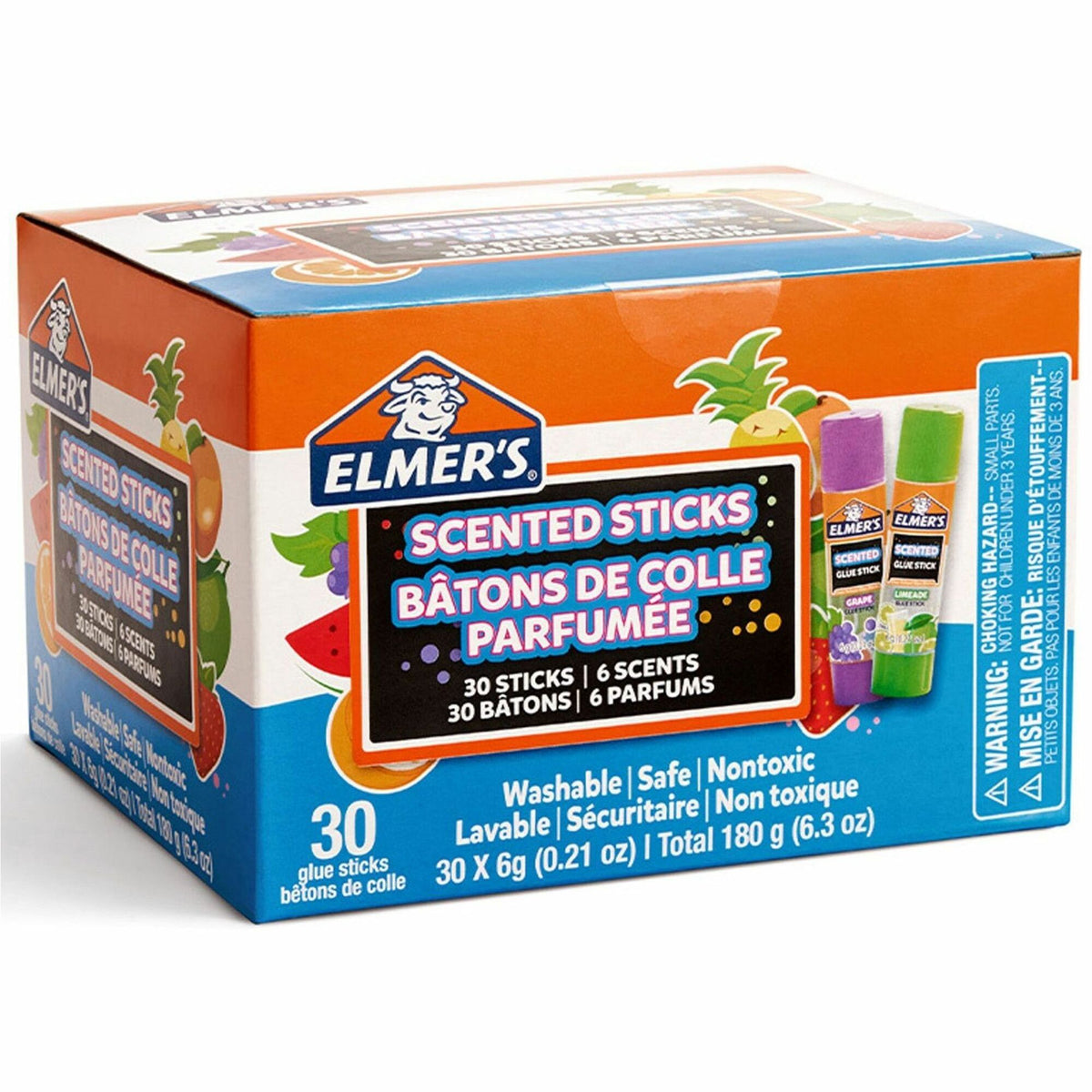 Elmer's Scented Glue Sticks - 0.21 oz - Tropical Mix - 30 / Box