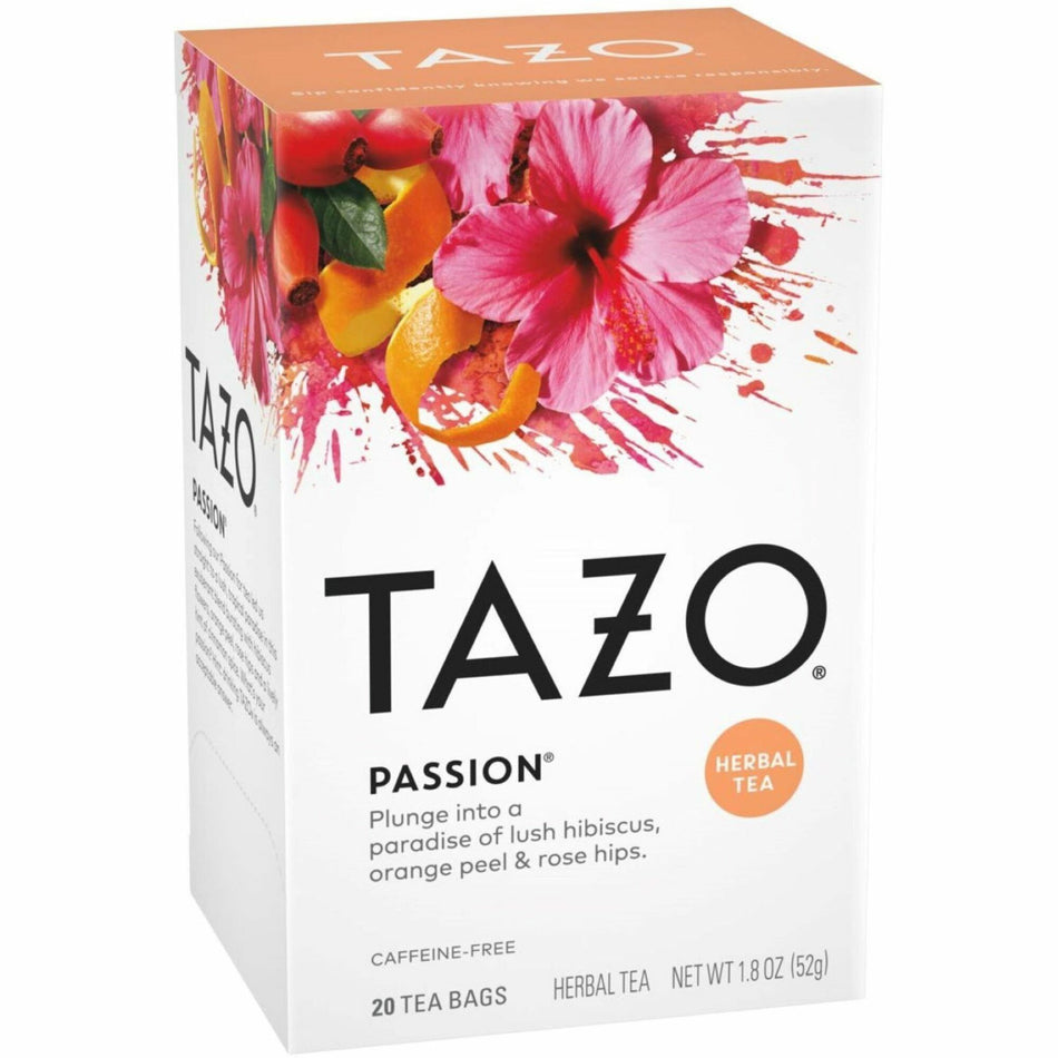 Tazo Passion Herbal Tea Bag - Herbal Tea - Organic - 20 / Box