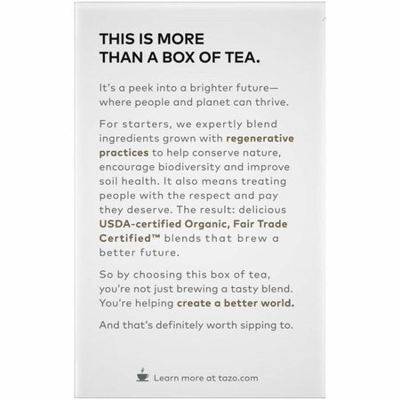 Tazo Regenerative Organic Awake English Breakfast Black Tea Bag - Rear