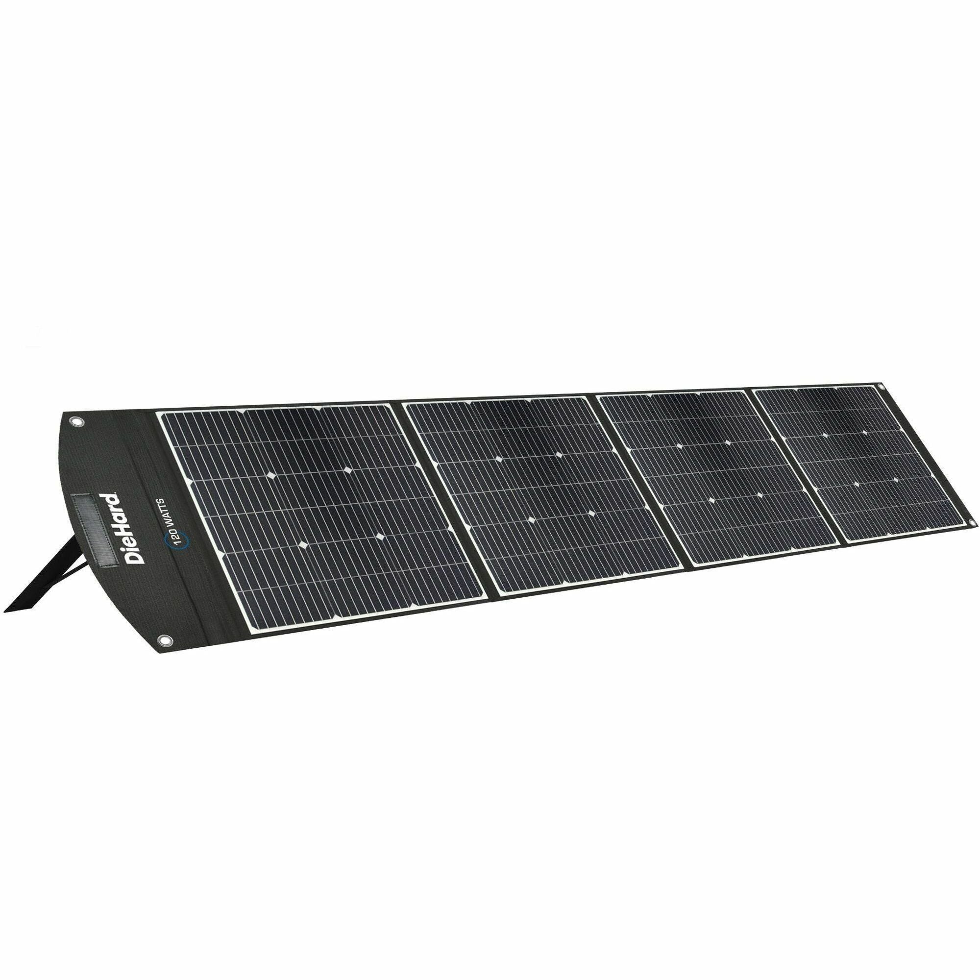 DieHard 120-Watt Solar Panel for Portable Power Station - x 31.5" Width x 10.5 ft Depth - Rich Black - 1 Each