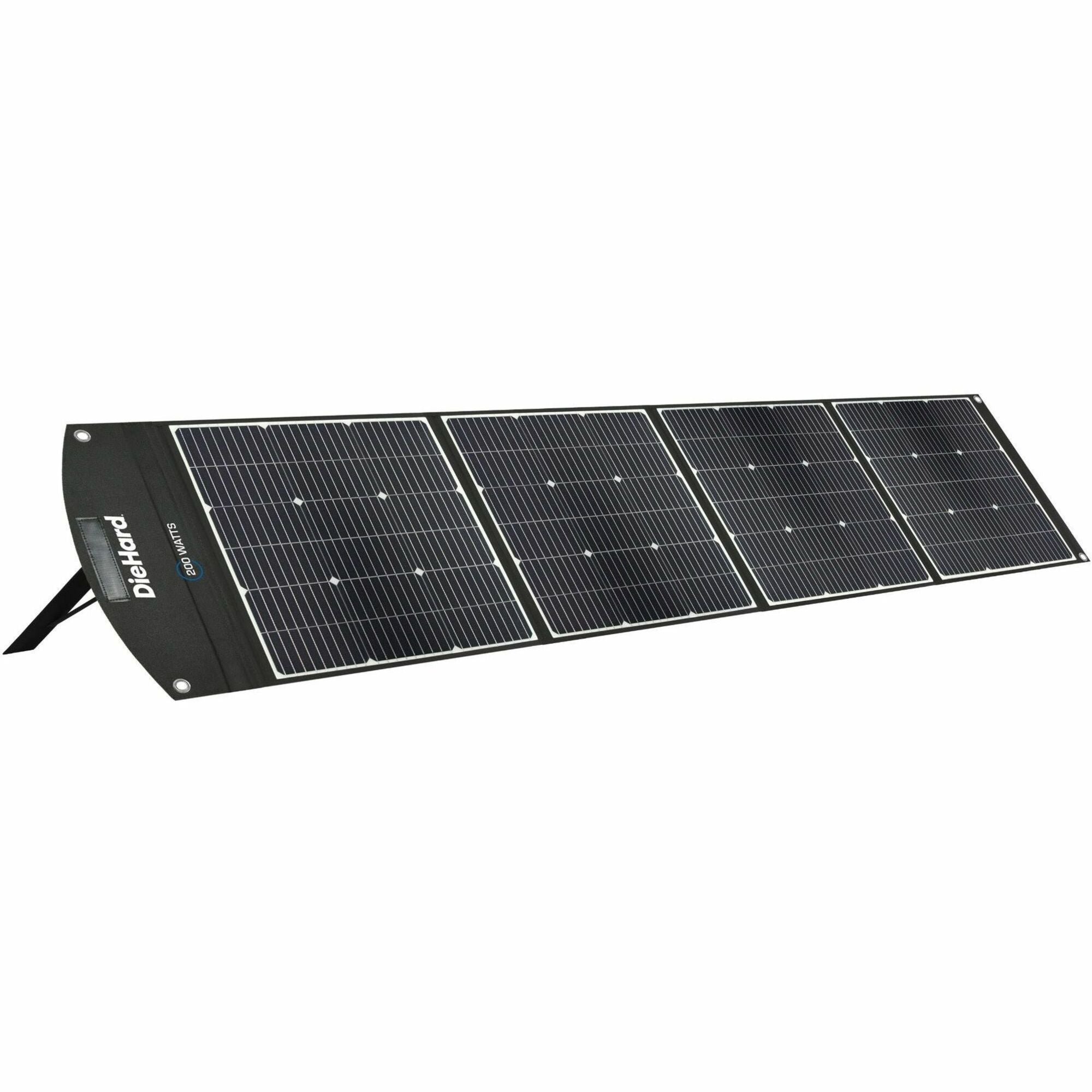 DieHard 200-Watt Solar Panel for Portable Power Station - x 31.5" Width x 10.5 ft Depth - Rich Black - 1 Each